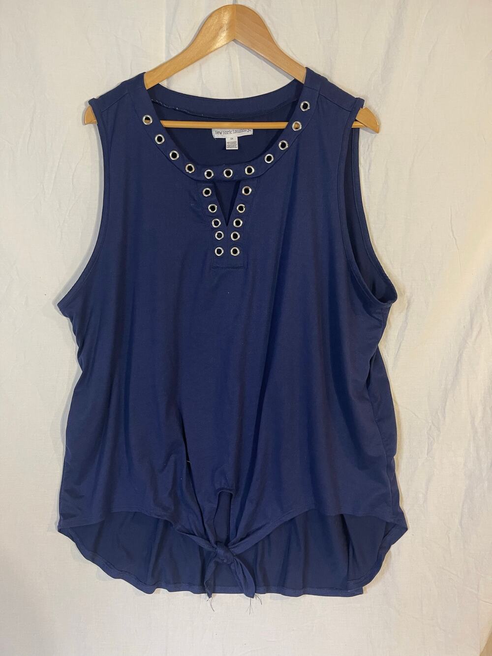 New York Laundry 3x blue tank